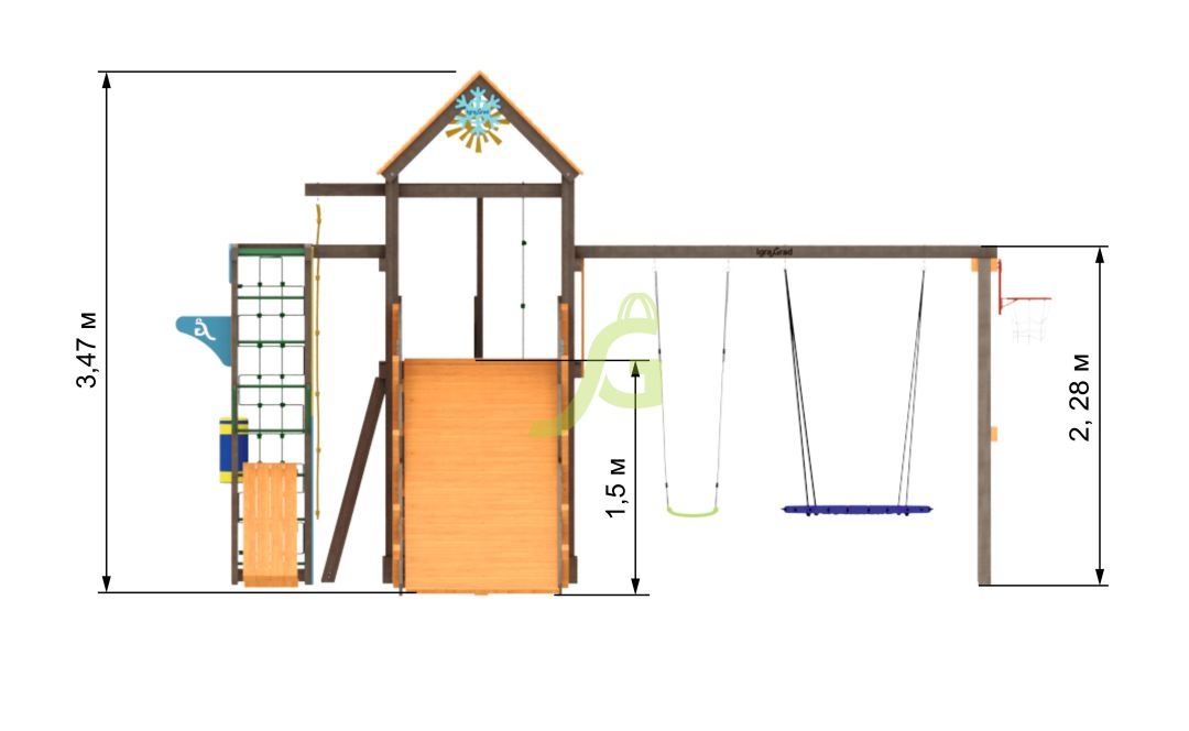 Детская площадка IgraGrad Спорт 1 с зимним модулем
